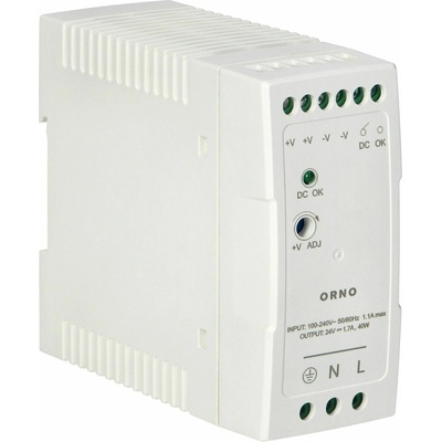 ORNO 24V Zdroj na DIN lištu DC, 1,7 A, 40 W