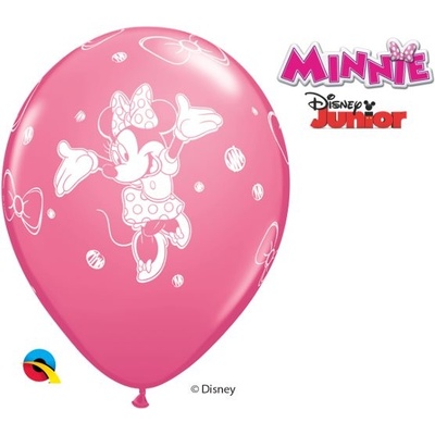 Nafukovací balónky 30cm růžová Myška Minnie 6ks