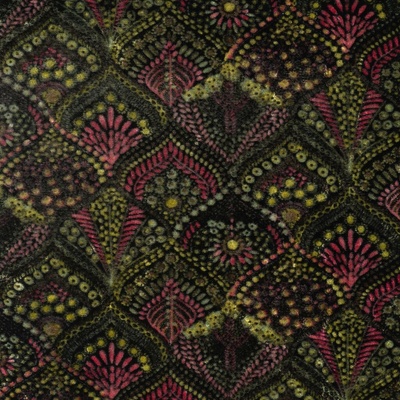 Strima Velour Print - casablanca, limetková