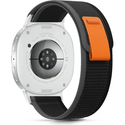 Tech-Protect Каишка Tech-Protect Nylon Stripe за Samsung Galaxy Watch 40/44/46 mm - черно и оранжево (5906302331239)