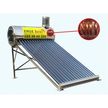 EMDE-solar Слънчев колектор, EMDE-Solar, MDSC470-58/1800-25-25 -250L. , Вакуумно-тръбен термосифонен, неръждаем със серпентина