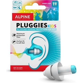 Alpine Pluggies Kids proti hluku a vodě SNR -25 dB 1 pár