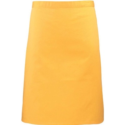 Premier Workwear Pracovní zástěra středně dlouhá PR151 Sunflower Pantone 136c 70x50cm