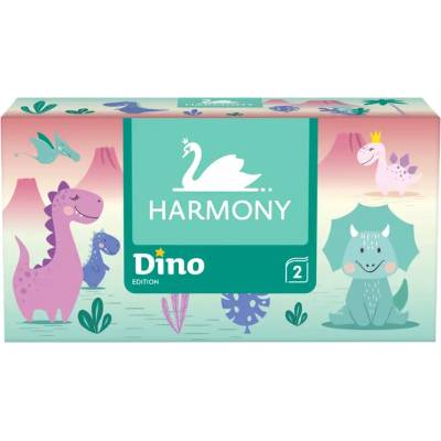 Harmony Dino papírové kapesníčky v krabičce 2-vrstvé 150 ks