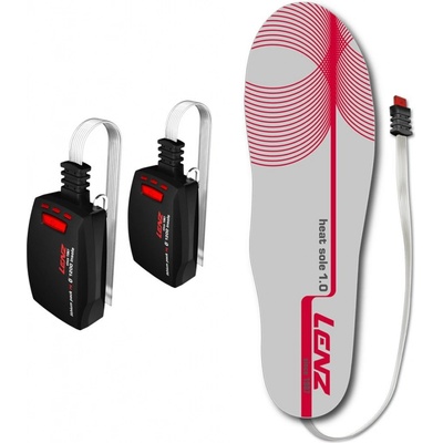 SET Vyhrievané vložky LENZ Heat Sole 1.0 + batérie lithium pack insole rcB