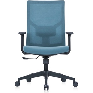 RFG Работен стол RFG Snow Black W, дамаска/меш, пластмасова база, Multi-function механизъм, коригиране на височината, светлосин (226A/OA2011/OS332 / 4010120364)