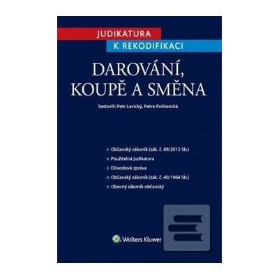 Judikatura k rekodifikaci Darování, koupě a směna