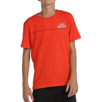 Тениска John smith Batell short sleeve T-shirt - Orange (Fire)