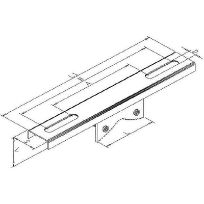 Variabilní držák s U-profilem V-U8-80-140 pro pásku BANDIMEX 19 mm variabilni_drzak_s_profilem_vu880140