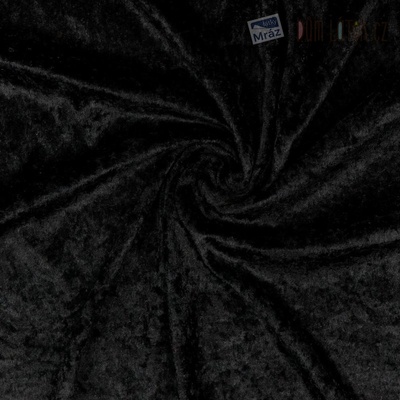 Samet - velur černý – Zboží Dáma