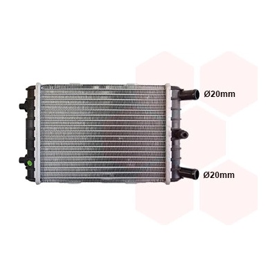 Chladič motora VAN WEZEL 03012704