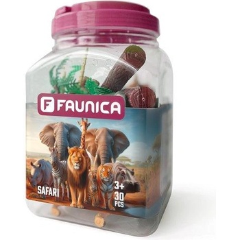 Faunica Сафари животни - комплект фигури в mega тръба