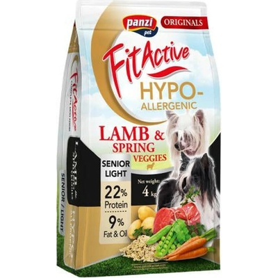 Panzi FitActive Originals Senior/Light Hypoallergenic Lamb & Spring Veggies 4 kg