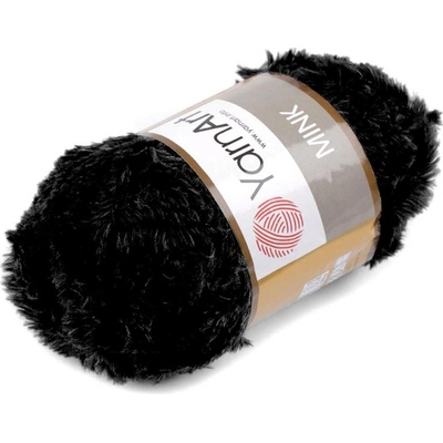 Pletací příze Mink 50 g Varianta: 21 (346) černá, Balení: 1 ks 42322/80283/263288