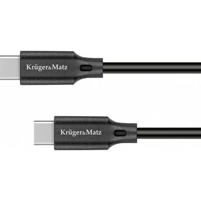 Kruger & Matz KM1260 Basic USB/USB-C, 1m, černý