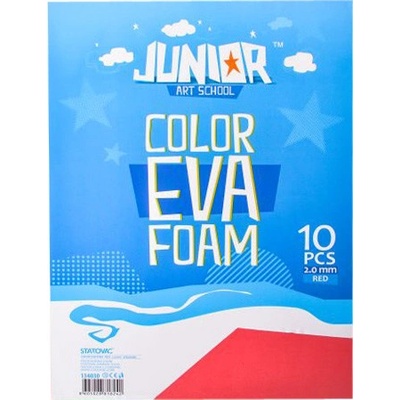 Dekorační pěna EVA červená A4, tloušťka 2,0 mm, 10ks – Hledejceny.cz