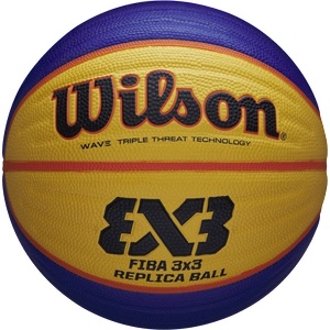 Wilson Официална реплика на мачова топка 3x3, за употреба на открито/закрито, размер 6 - WILSON FIBA 3X3 REPLICA