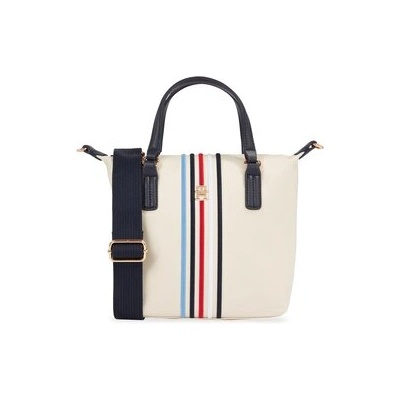Tommy Hilfiger Дамска чанта Poppy Small Tote Corp AW0AW15986 Екрю (Poppy Small Tote Corp AW0AW15986)