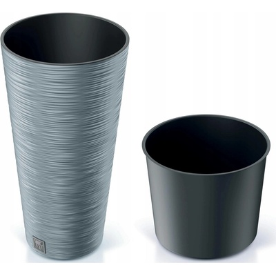 Prosperplast Květináč plast šedý 48 x 25 x 48 cm