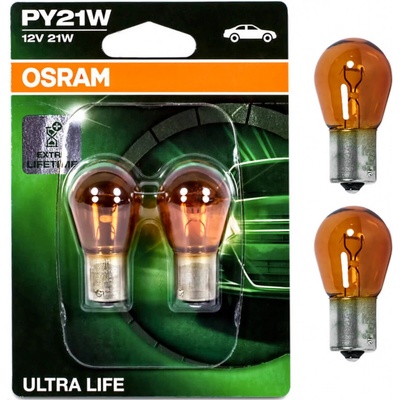 Osram Ultra Life 7507ULT-02B PY21W BAU15s 12V 21W 2 ks