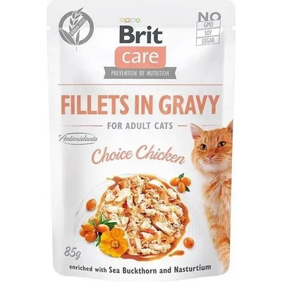 Brit Cat Pouch Choice Chicken in Gravy пауч за котки с пилешко филе в сос 85gr