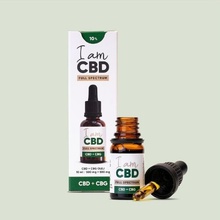 I am CBD Full Spectrum CBD 5 % a CBG 5 % konopný olej 10 ml