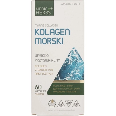 Medica Herbs Morský kolagén 450 mg 60 kapsúl