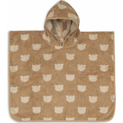 Jollein Osuška pončo froté Jacquard Teddy Bear