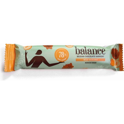 BALANCE MLIEČNA ČOKOLÁDA S LIESKOVÝMI ORIEŠKAMI se stévií 35 g