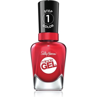 Sally Hansen Miracle Gel гел лак за нокти без използване на UV/LED лампа цвят 444 Off With Her Red! 14, 7ml