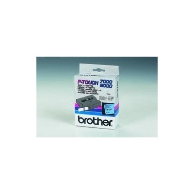 Brother TX-551, 24mm x 15m, čierna tlač / modrý podklad, originálna páska