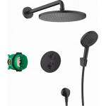 Hansgrohe Вградена душ система Hansgrohe Croma 280 Ecostat S, матово черно (27961670)