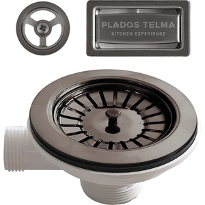 Plados Telma Plados pvd СИФОН И ПРЕЛИВНИК ЗА МИВКА С 1 КОР ЧЕР (kitpvd1)