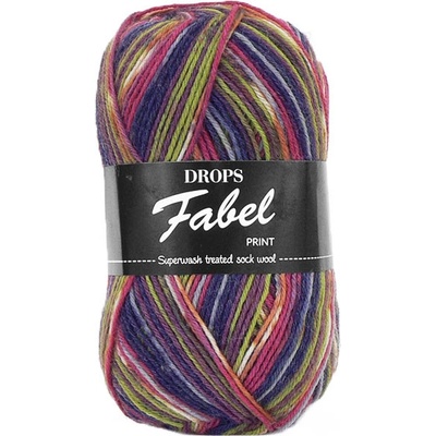 Příze DROPS Fabel Print 901 - pestrá