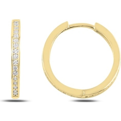 Olivie stříbrné kruhy Gold 5737