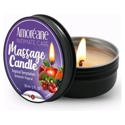Amoreane Масажна свещ с аромат на тропически плодове Amoreane