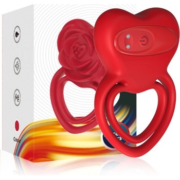 Image 1 of Armony Ring Vibrator Heart Red