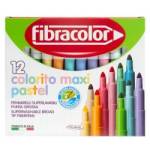 Fibracolor Флумастери Colorito Maxi Pastel 12 цвята