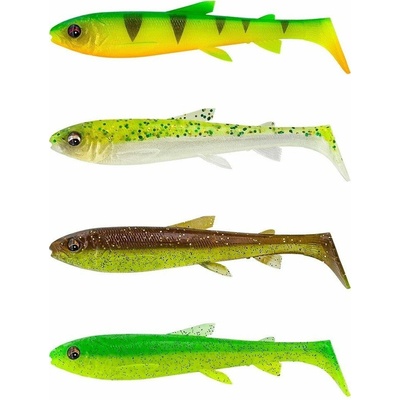 Savage Gear Gumová nástraha 3D Whitefish Shad Dark Water Mix - 9cm 7g 4ks