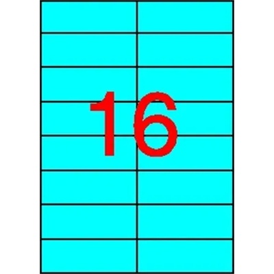 APLI Етикет, 105x37 mm, цветен, APLI, син, 320 етикета в опаковка 01596 (01596)