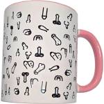  Чаша с пениси, стилен и забавен подарък - Penis Mug White 370ml (D-244774)