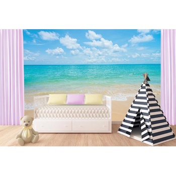 DIMEX ART s. r. o Самозалепваща се флизелинова фототапета тропически плаж и море 375 x 250 см