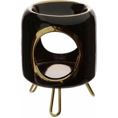 Nefertitis aroma lampa keramická Black cylinder NF59781 cca 8 x 11,5 cm