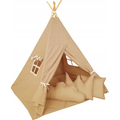 vigvam Stan stan pro děti s podložkou a polštáři TEEPEE dárek
