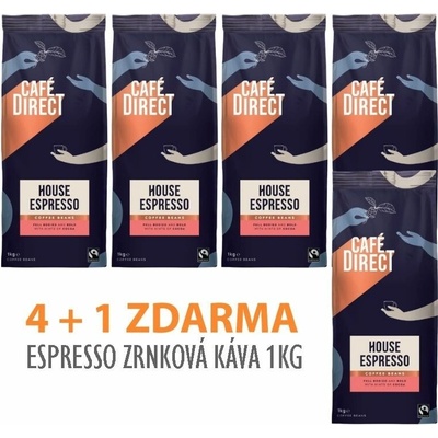 Cafédirect Espresso zrnková 5 x 1 kg