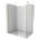 Mexen Kioto душ кабина Walk-in 130 x 80 cm, прозрачна, златна четка - 800-130-202-55-00-080 (800-130-202-55-00-080)