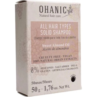 Ohanic Твърд шампоан за подхранване и блясък, 50 g