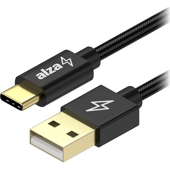 AlzaPower APW-CBTC2005B AluCore Charge USB-A to USB-C 2.0, 0.5m, černý