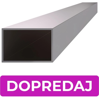 DOPREDAJ profil 50 x 30 x 2 x 2000 mm, brúsená AISI 304