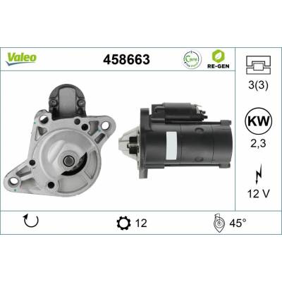 Štartér VALEO 458663